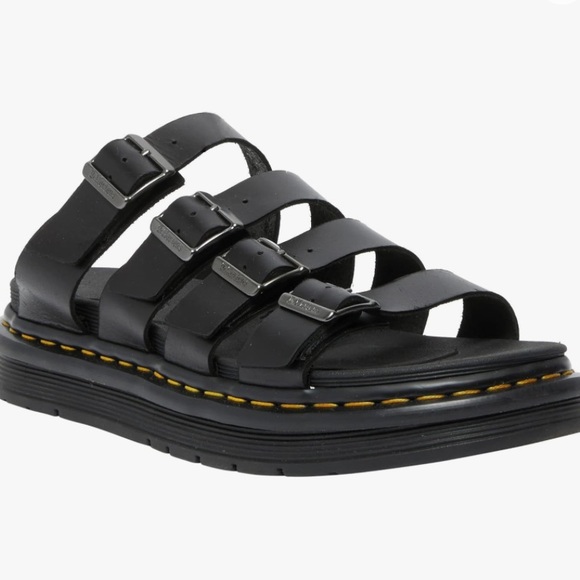 Dr. Martens Other - ❌SOLD❌ EUC [Dr. Martens] Black Leather Tate Sandals w Adjustable Buckles Mens 12